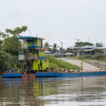 boat river aguarico ecuador